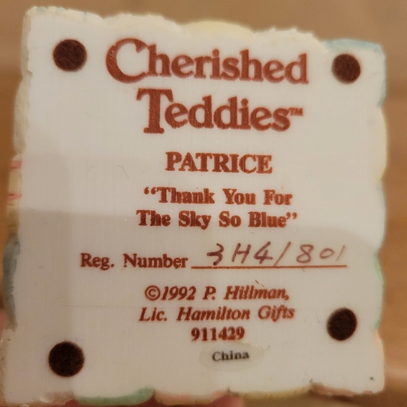 Cherished Teddies -Patrice - Picture 2 of 2